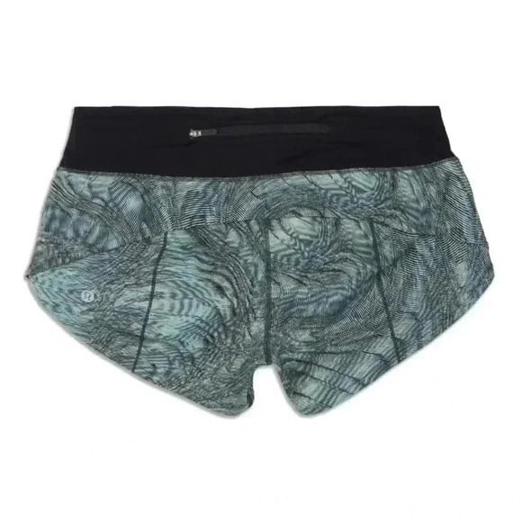 LULULEMON Speed Up MR Short 4” Lined Dimensional Icing Blue Multi 6 Tall - Picture 5 of 8